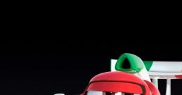 Francesco Bernoulli from Cars 2, a vibrant red racing car with a stylish design and an animated personality.