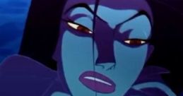 Eris from "Sinbad: Legend of the Seven Seas" shows protective behavior, captivating with her enchanting gaze and demeanor.