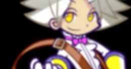 Character from Ex (Puyo Puyo Tetris) dressed in vibrant yellow and white, extending a hand invitingly with playful flair.