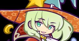 Rozatte from Puyo Puyo Tetris 2, a whimsical character holding a lantern, dressed in vibrant wizard attire.