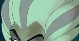 Morgana from The Little Mermaid II: Return to the Sea, showcasing her sly demeanor and mischievous grin.