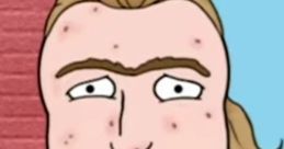 Bo from Kevin Spencer, characterized by his unique facial features and casual attire, displays a thoughtful expression.