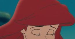 Ariel from The Little Mermaid II showing her thoughtful side, embodying benevolent behavior and compassion.