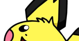 Cute Pichu Big from Pichu Brothers, happily playing and showcasing its playful personality with bright yellow color.