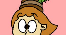 Cheerful character Paige Robbis-Fantine from Mario and Luigi Show, wearing a stylish hat and yellow dress, smiles brightly.