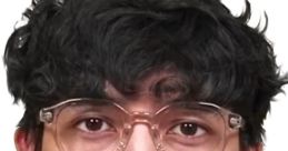 Young man with curly hair and glasses, promoting the ElevenZ brand with a neutral expression and casual attire.