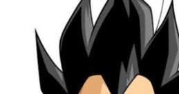 Vegeta, the iconic Saiyan warrior, shows determination with his spiky hair and intense expression in this dynamic portrayal.