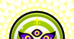Colorful circular design featuring an eye motif, inspired by Great Great Great Great Great Grandma Angel's mystical themes.