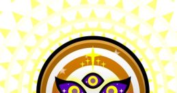 Colorful design featuring concentric circles, stars, and a triangular pattern, evoking a mystical vibe inspired by Great Grandma Angel.