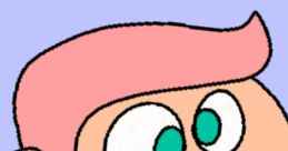 Cheerful character from Burno Buckeroo in the Mario and Luigi Show, featuring bright eyes and a soft pink hairstyle.