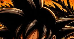 Goku in his iconic orange gi, showcasing determination and strength against a fiery backdrop. Perfect for Dragon Ball fans.