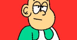 Archibald, the Target manager from the Mario and Luigi show, stands confidently with a red background.