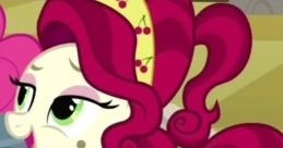 Cherry Jubilee character from My Little Pony with cherry-themed mane and cutie mark, showcasing vibrant personality.