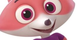 Cheerful animated fox character in a purple shirt, embodying the playful spirit of "Zorro Aiaia" for kids' entertainment.