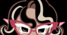 Choco Drizzle Cookie from Cookie Run Kingdom, wielding a sword, exuding a fierce, stylish attitude with signature glasses.