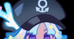 Star Coral Cookie in a stylish sailor outfit, holding a lantern and a trident, embodying aquatic charm and adventure.