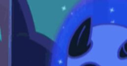Nightmare Moon in a dark, mystical setting, showcasing her iconic design and captivating essence from "My Little Pony.