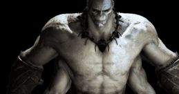 Goro from Mortal Kombat X, showcasing his imposing four-armed physique and fierce warrior attire.