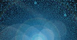 Abstract geometric pattern in blue hues, symbolizing technology and innovation in Corea OS development.