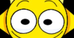 Cheerful yellow character with large eyes and a playful expression, representing fun in Salmon Melons-sprunki Simon's Realm.