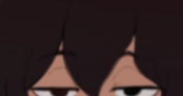 Character illustration of Peej with tousled black hair, a choker, and an unimpressed expression. Anime style, vibrant colors.