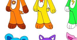 Colorful animated characters showcasing vibrant personalities, perfect for Voice Forge creative projects and storytelling.