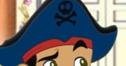 Captain Jake smiling in pirate outfit, showcasing the adventurous spirit and charm of Captain Jake V2 Voice.
