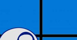 Happy blue character with big eyes and a playful smile, representing the fun and creativity of Folf.