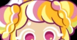 Rainbow Sherbet Cookie from Cookie Run Kingdom, featuring colorful hair and a cheerful expression, represents sweetness and joy.