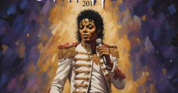 Michael Jackson tribute art with vibrant colors, showcasing his iconic performance style and timeless influence in music.