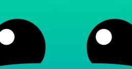 Cheerful cartoon character with a bright turquoise face and a big stitched smile, radiating positivity and fun.