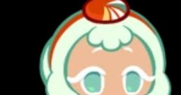 Okchun Cookie from Cookie Run Kingdom V2, featuring a playful design with light green hair and vibrant red attire.