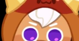 Pancake Cookie from Cookie Run Kingdom with a playful expression, featuring a cozy dessert-themed outfit and vibrant features.