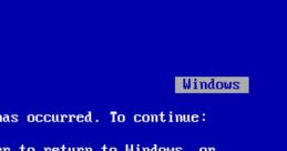 The Blue Screen Of Death
