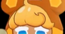 Honeybear Cookie from Cookie Run Tower of Adventures, sporting a cute bear costume and holding a honey-themed staff.
