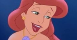 Happy mermaid with long red hair and a crown, embodying the spirit of Queen Athena in vibrant underwater colors.