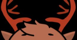 Cute cartoon character with antlers, resembling William from Abgerny, displaying big eyes and a friendly expression.