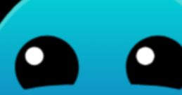 Bright blue cartoon character with large eyes and a big smile, embodying fun and positivity in the WOTH community.