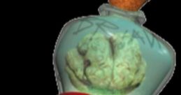 Brain character from "Igor," quirky design in a jar, showcases humor and creativity in animation.