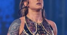 Kris Statlander, a fierce AEW wrestler, showcases her bold ring attire and confident presence during a match.