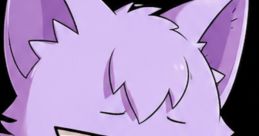 Yuki Marquez from Season 1, a purple cat character with a stylish outfit and a skeptical expression.