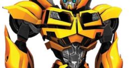 Bumblebee from Transformers Prime, showcasing his iconic yellow and black design with dynamic robot features.