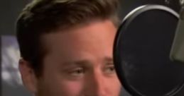 Armie Hammer recording his voice for Jackson Storm in Cars 3, showcasing behind-the-scenes creativity and talent.