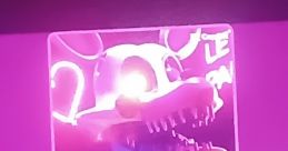 Colorful illustration of Fixed Mangle, a robotic character with sharp teeth and vibrant neon lights in the background.
