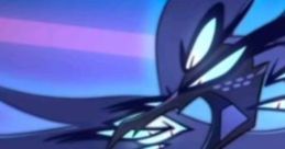Sera Seraphim's Angelic Form features striking blue hues and sharp, dynamic design elements from Hazbin Hotel Season 2.