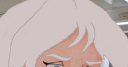Illustration of a concerned character with pale hair and blue accents, capturing emotional depth similar to Angelica Rose Smith.