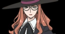 Sylvia Sherwood, voiced by Yuuko Kaida, features a stylish black outfit and wide-brimmed hat, exuding elegance and authority.