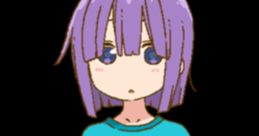 Shouta Magatsuchi from Miss Kobayashi's Dragon Maid, featuring a purple bob hairstyle and a teal sweater.