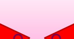 Creative red and pink character design featuring expressive eyes, representing fun themes of slime and playful adventures.