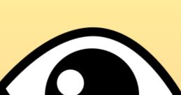 Stylized eye illustration, symbolizing perception and insight in a vibrant paradise landscape.